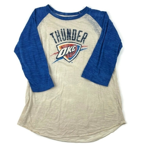 Majestic Threads Womens Tshirt Thunder Blue XL - Picture 1 of 6